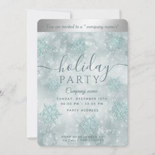 Invitation Winter merveilleux entreprise Fête de vacances Inv