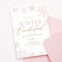 Winter Onederland Gold Rose Parties scintillant 1e