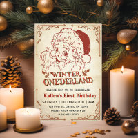 Winter Onederland Père Noël Retro Noël Party