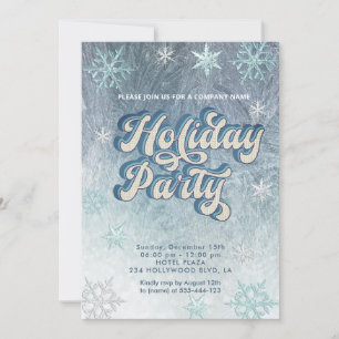 Invitation Winter Wawland snowflakes compagnie