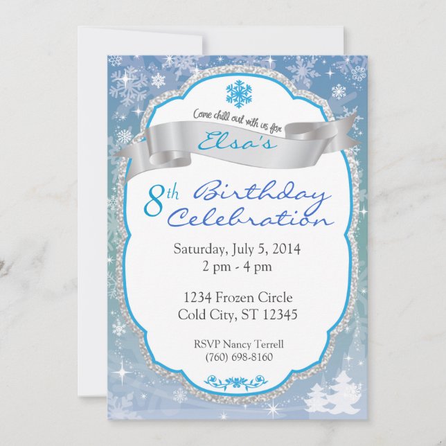 Invitation Winter Wonderland (Devant)