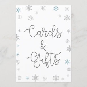 Invitation Winter Wonderland Baby shower Taille des signes 5x
