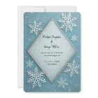 Winter Wonderland Blue Snowy Romantique mariage