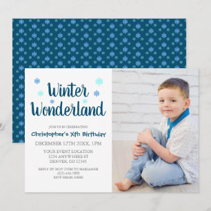 Invitation Winter Wonderland Boy Anniversaire