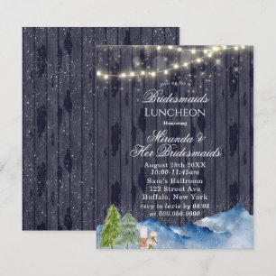 Invitation Winter Wonderland   Déjeuner d'domestiques