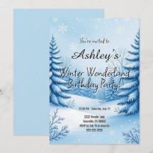 Winter Wonderland Fête d'anniversaire