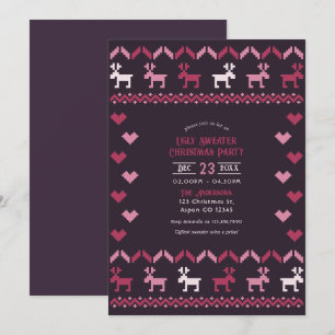 Invitation Winterberry Bliss Ugly Sweat fête de Noël