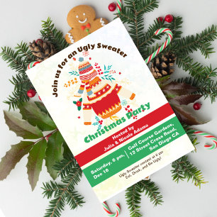 Invitation Winters Holiday Funny Ugly Sweet Christmas Party