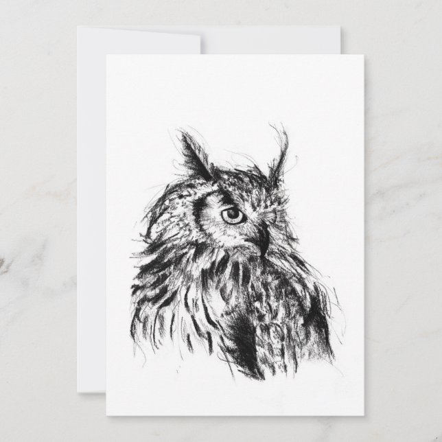 Invitation Wisdom Owl (Devant)