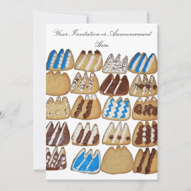 Invitation with Baked Cookies (Front)
