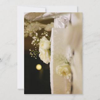 Invitation with cake on the cover