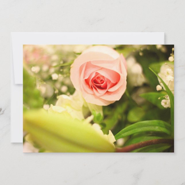 Invitation with floral cover (Front)
