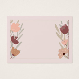 invitation with flowers and plants