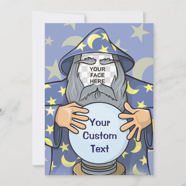 Invitation Wizard with your face (Devant)