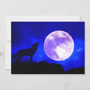 Invitation Wolf & Moon