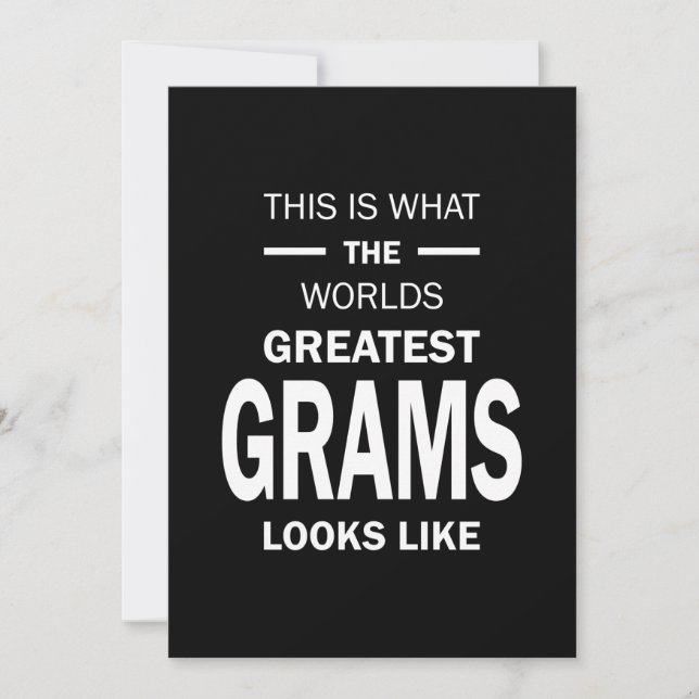 Invitation Womens Worlles Grams Grandma Cadeau (Devant)