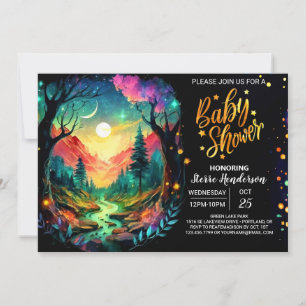 Invitation Wonderland Enchanted Grove Baby shower