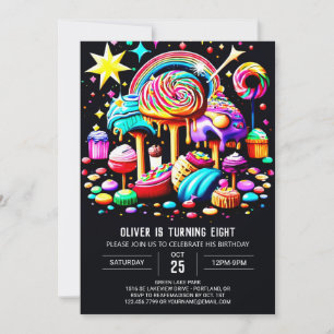 Invitation Wonderland Sweet Anniversaire