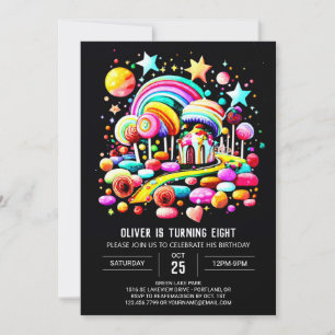 Invitation Wonderland Sweet Celebration Anniversaire