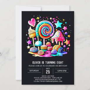 Invitation Wonderland Whimsy Anniversaire