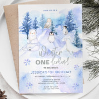 Wonderland Winter Animaux arctiques Anniversaire