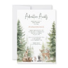 Woodland Animals Adventure Await Baby shower