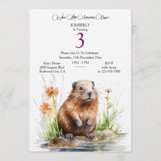 Invitation Woodland Birthday Wonder