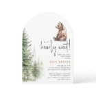 Woodland "On Peut Attendre !" Arche baby shower