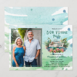 Invitation World Cruise Photo Bon Voyage Party Celebration