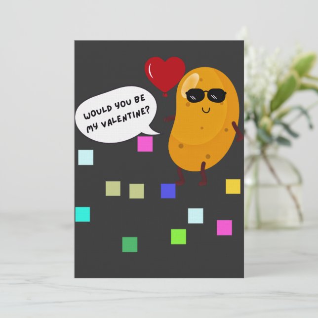 Invitation Would You Be My Valentine? (Debout devant)