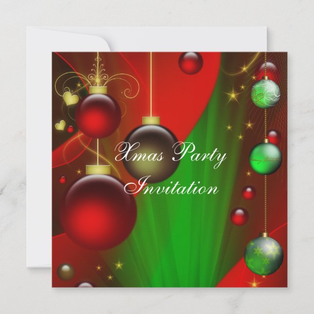 Invitation Xmas Christmas Party (Front)
