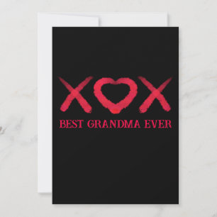 Invitation Xox, amour, baisers, conception de la Saint-Valent