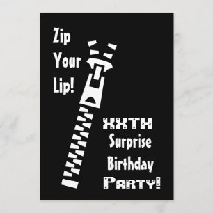 Invitation xxe SURPRISE Modèle d'invitation à la fête d'anniv
