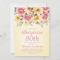Yellow Rose Springtime Floral Surprise 80e