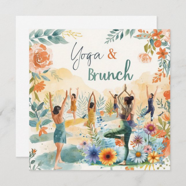 Invitation Yoga et Brunch (Devant / Derrière)