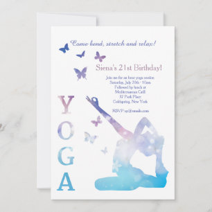 Invitation Yoga King Pigeon