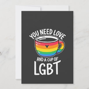 Invitation You Need Love and a Cup of LGBT Pride Moth 2025