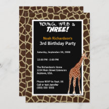 Young Wild and Three Giraffe Safari