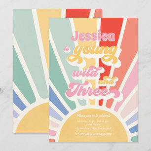 Invitation Young Wild And Three Sunshine 3e Anniversaire Rain