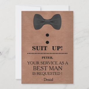 Invitation Your Service as a Best man Request