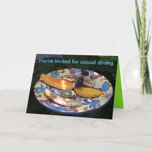 Invitation-  You're invited for casual dining Invitation (Front)