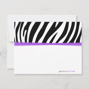 Invitation Zany Zebra