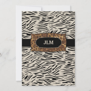 Invitation zèbre de la jungle 311-Sophisticated