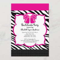 Zèbre de noir de rose d'invitation de partie de