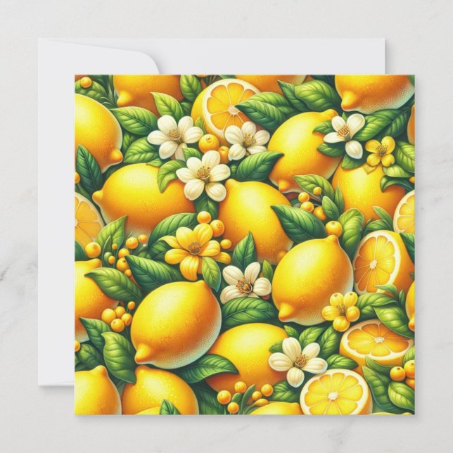 Invitation Zesty Lemon Whirl : une symphonie d'agrumes (Devant)
