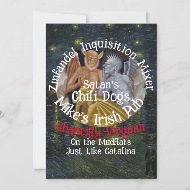 Invitation Zinfandel Inquisition Mixer Chantilly Virginia (Devant)