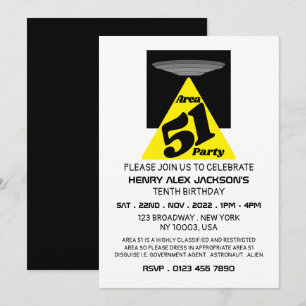 Invitation Zone 51 OVNI, Anniversaire