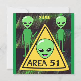 Invitation Zone Alien 51
