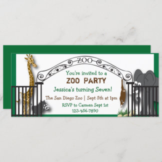 Invitation Zoo Party
