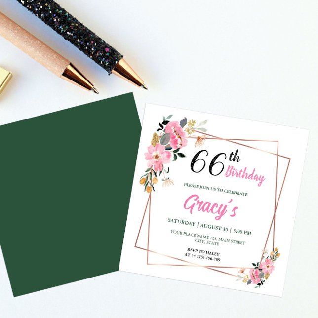 Invitations 66th Birthday  (Creator Uploaded)